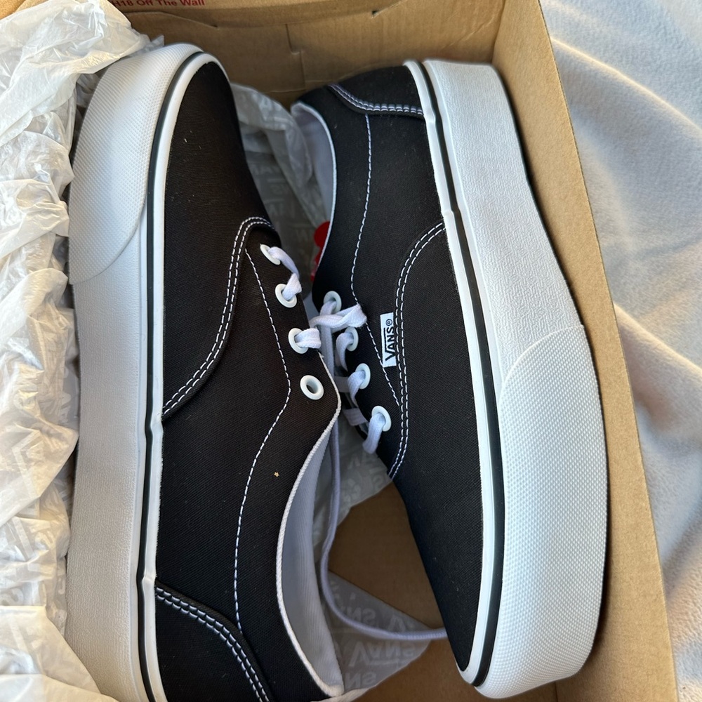 Vans Classic Black and White Sneakers
